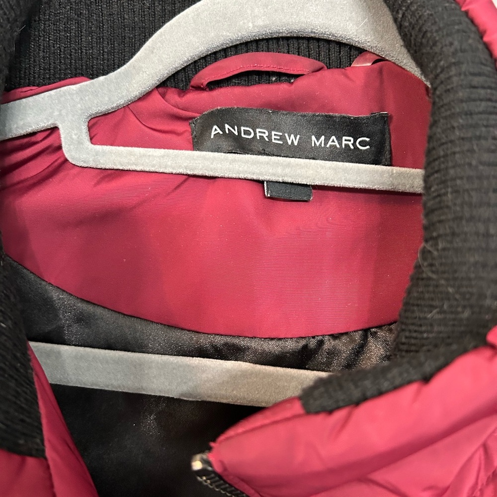 Andrew Marc Red Vest.